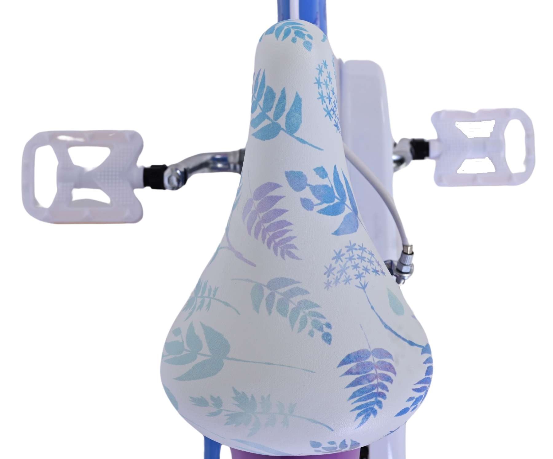 Disney Frozen 2 Kinderfahrrad - Mädchen - 14 Zoll - Blau/Lila - Zweihandbremsen