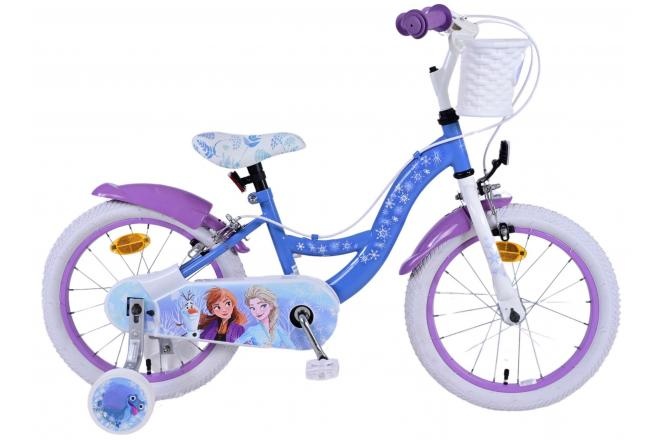Disney Frozen 2 Kids bike - Girls - 16 inches - Blue/Purple - Two hand brakes