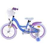 Disney Frozen 2 Kinderfahrrad - Mädchen - 16 Zoll - Blau/Lila - Zweihandbremsen