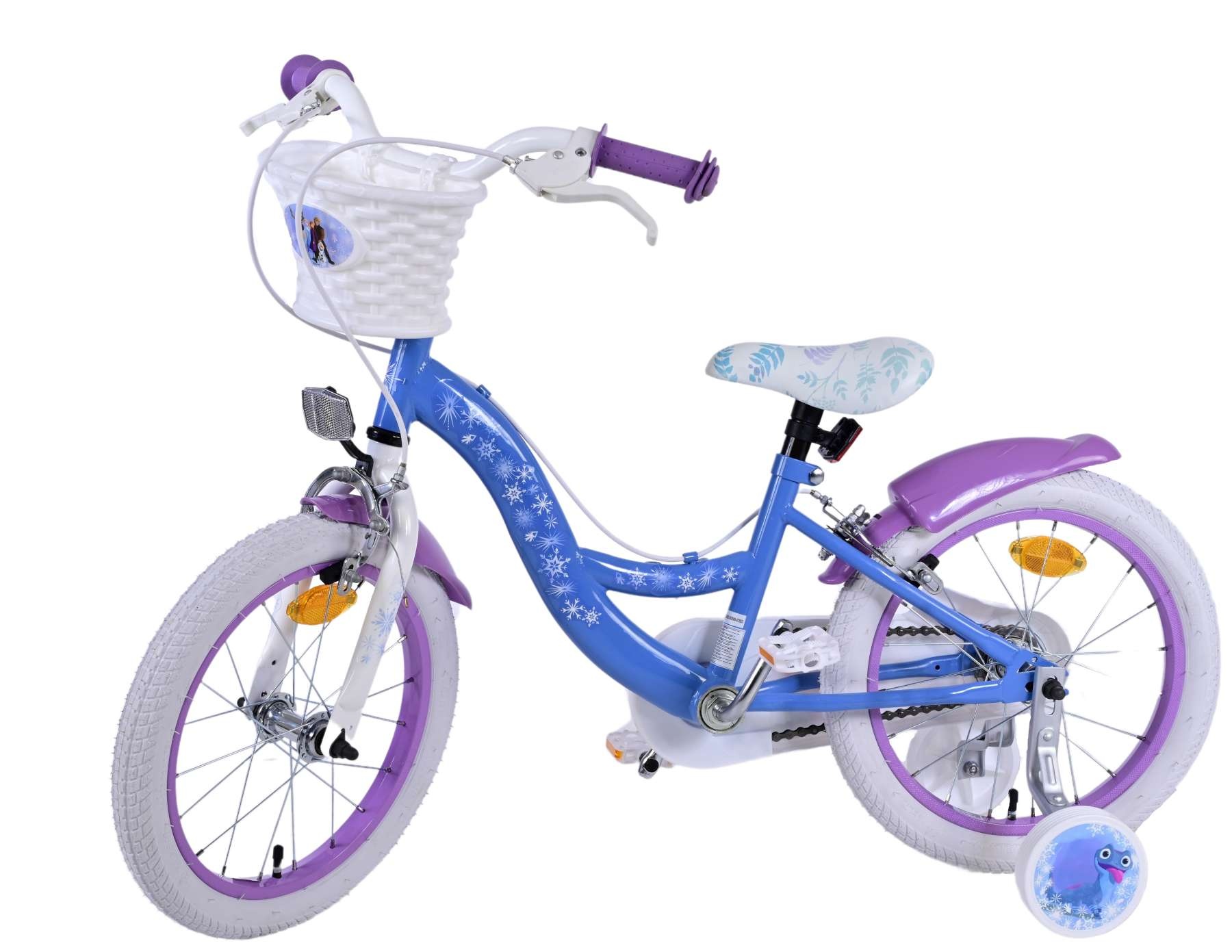 Disney Frozen 2 Kinderfiets - Meisjes - 16 inch - Blauw/Paars - Twee handremmen