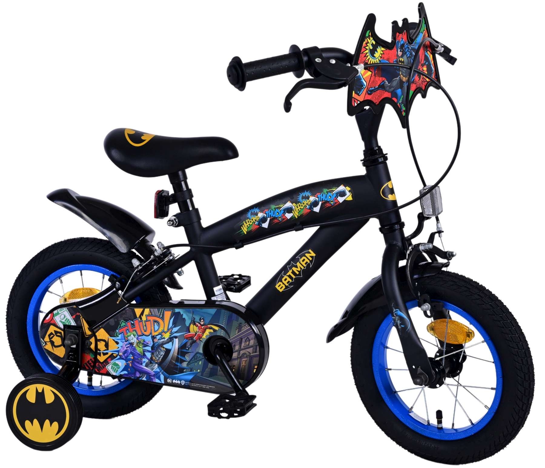 Batman Kids Bike - Boys - 12 inch - Black - Two hand brakes