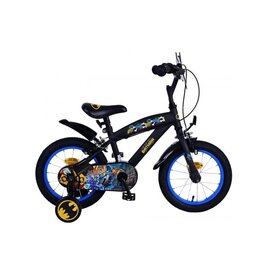 Batman Kinderfahrrad - Jungen - 14 Zoll - Schwarz - Zweihandbremsen