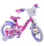 Disney Minnie Kinderfahrrad - Mädchen - 14 Zoll - Rosa - Zwei Handbremsen