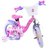Disney Minnie Kinderfahrrad - Mädchen - 14 Zoll - Rosa - Zwei Handbremsen