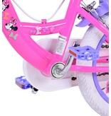 Disney Minnie Kinderfahrrad - Mädchen - 14 Zoll - Rosa - Zwei Handbremsen