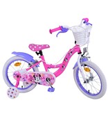 Disney Minnie Kinderfahrrad - Mädchen - 16 Zoll - Rosa - Zweihandbremsen