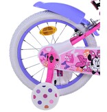 Disney Minnie Kinderfahrrad - Mädchen - 16 Zoll - Rosa - Zweihandbremsen