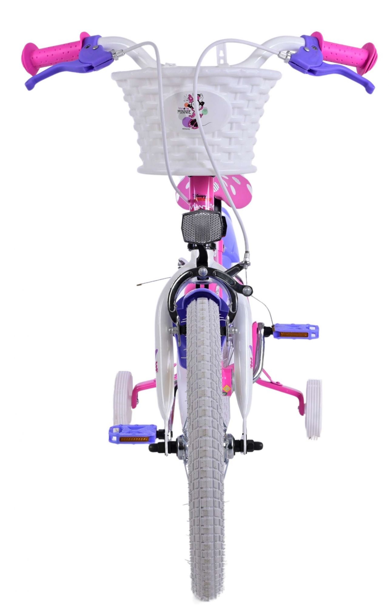 Disney Minnie Kinderfahrrad - Mädchen - 16 Zoll - Rosa - Zweihandbremsen