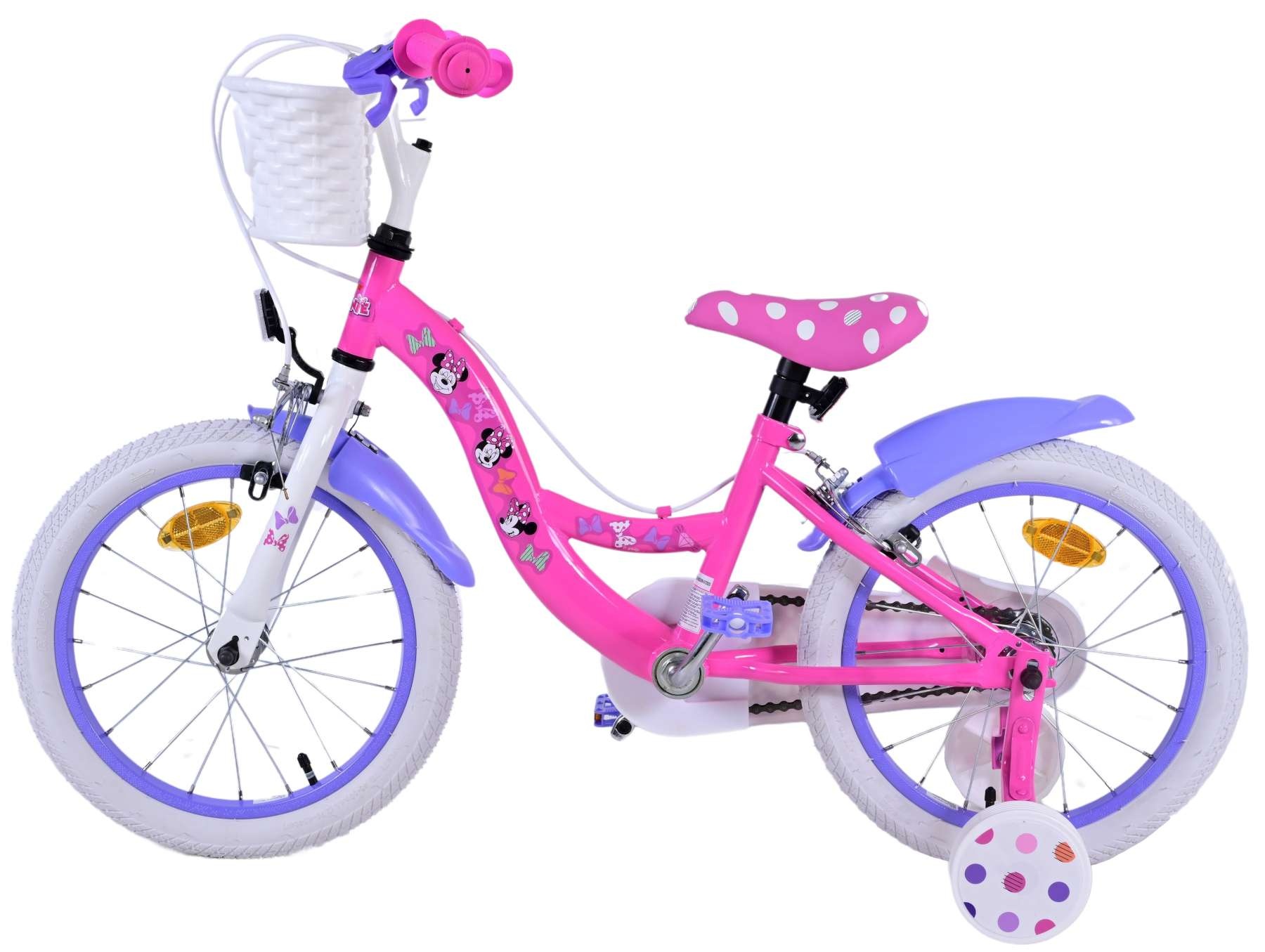 Disney Minnie Children's bike - Girls - 16 inch - Pink - Two hand brakes