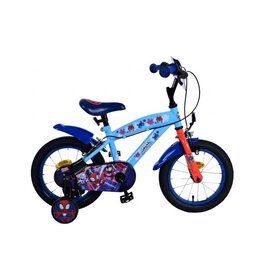 Spidey Kinderfahrrad - Jungen - 14 Zoll - Blau Rot - Zweihandbremsen