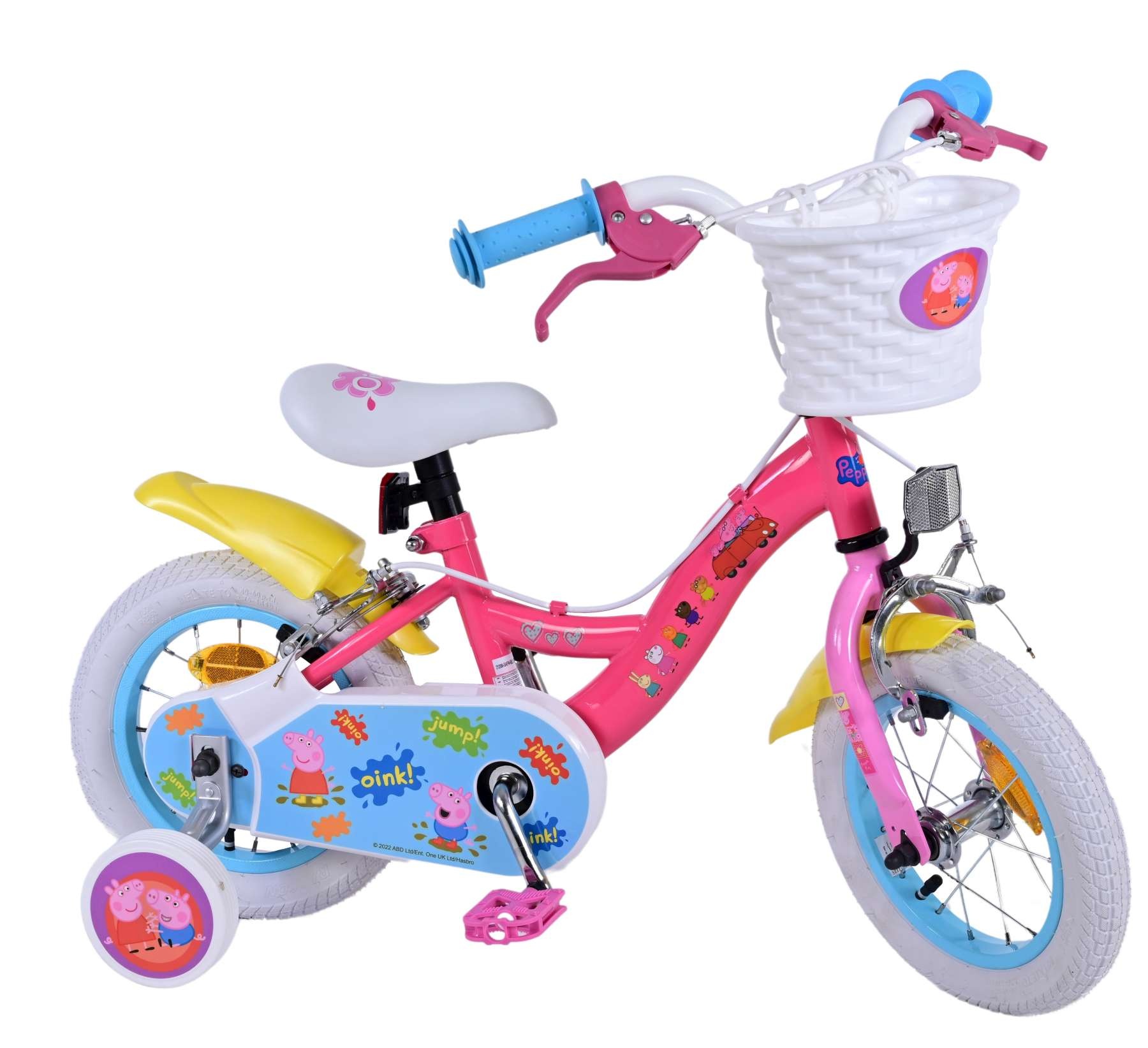 Peppa Pig Children's Bicycle - Girls - 12 inch - Pink - Two handbrakes