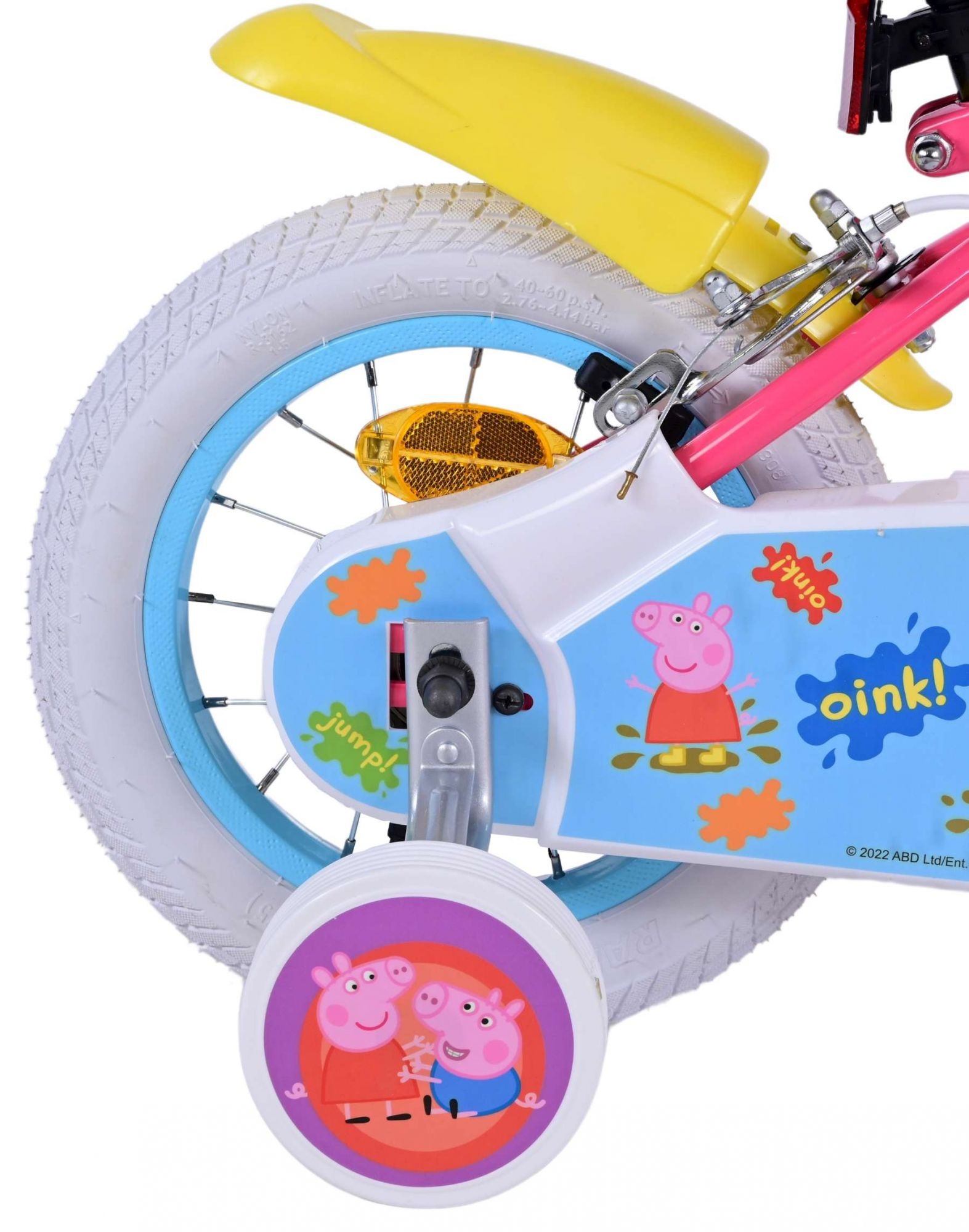 Peppa Pig Kinderfiets - Meisjes - 12 inch - Roze - Twee handremmen