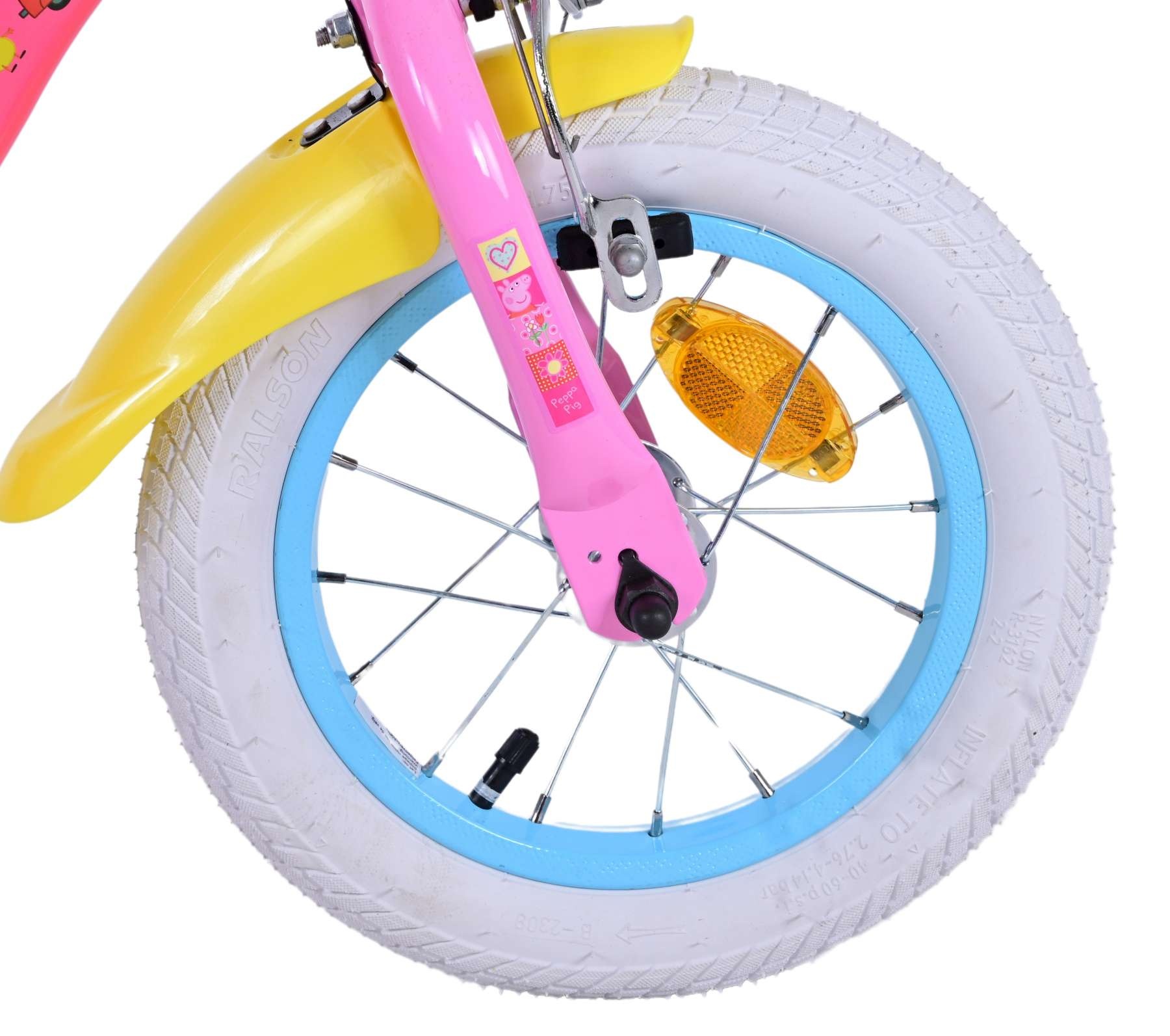 Peppa Pig Children's Bicycle - Girls - 12 inch - Pink - Two handbrakes