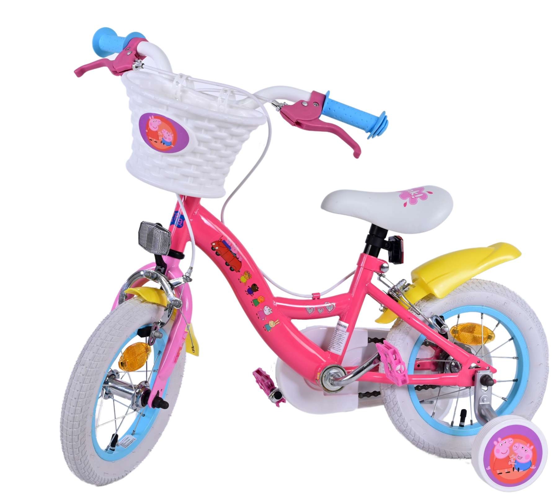 Peppa Pig Children's Bicycle - Girls - 12 inch - Pink - Two handbrakes