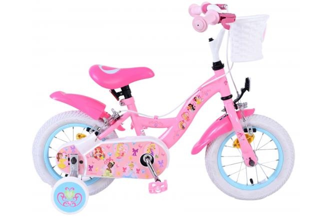 Disney Princess Kinderfahrrad - Mädchen - 12 Zoll - Rosa - Zweihandbremsen