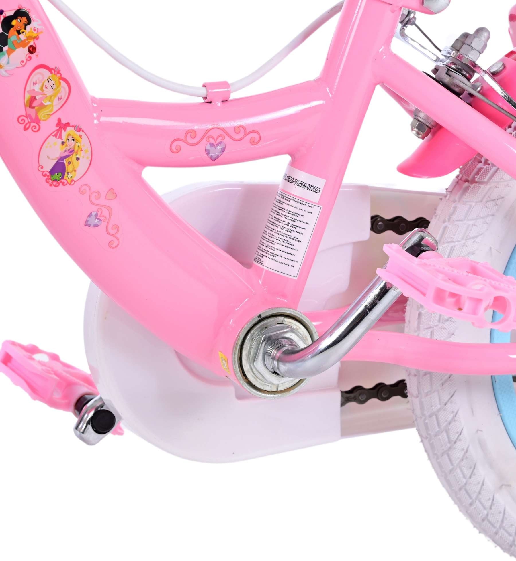 Disney Princess Kinderfahrrad - Mädchen - 12 Zoll - Rosa - Zweihandbremsen