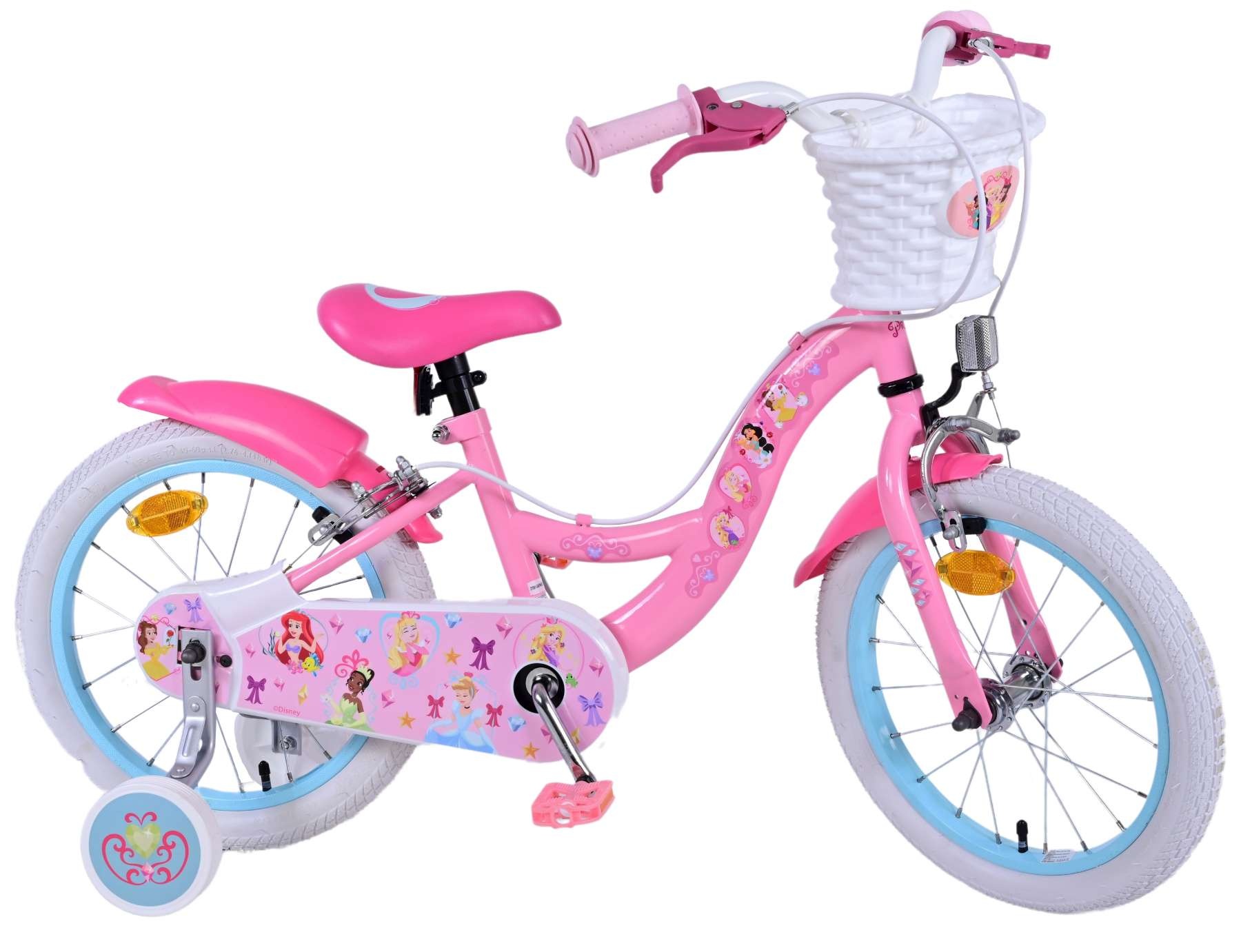 Disney Princess Children's Bicycle - Girls - 16 inch - Pink - Two Hand Brakes