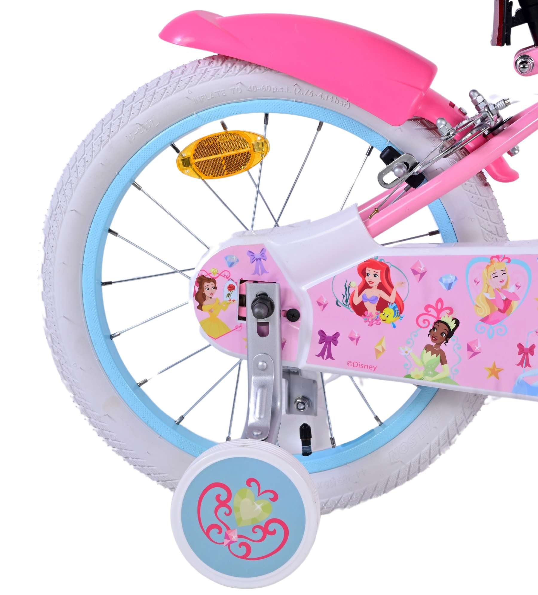 Disney Princess Children's Bicycle - Girls - 16 inch - Pink - Two Hand Brakes