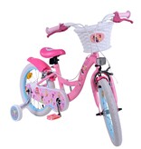 Disney Princess Kinderfahrrad - Mädchen - 16 Zoll - Rosa - Zwei-Hand-Bremsen