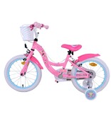 Disney Princess Kinderfahrrad - Mädchen - 16 Zoll - Rosa - Zwei-Hand-Bremsen