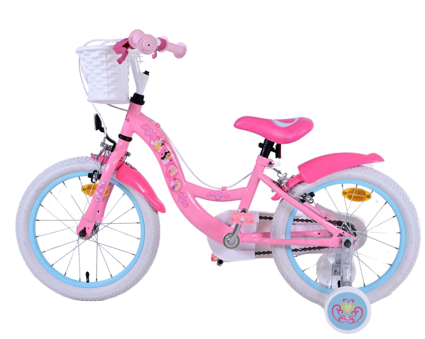 Disney Princess Children's Bicycle - Girls - 16 inch - Pink - Two Hand Brakes