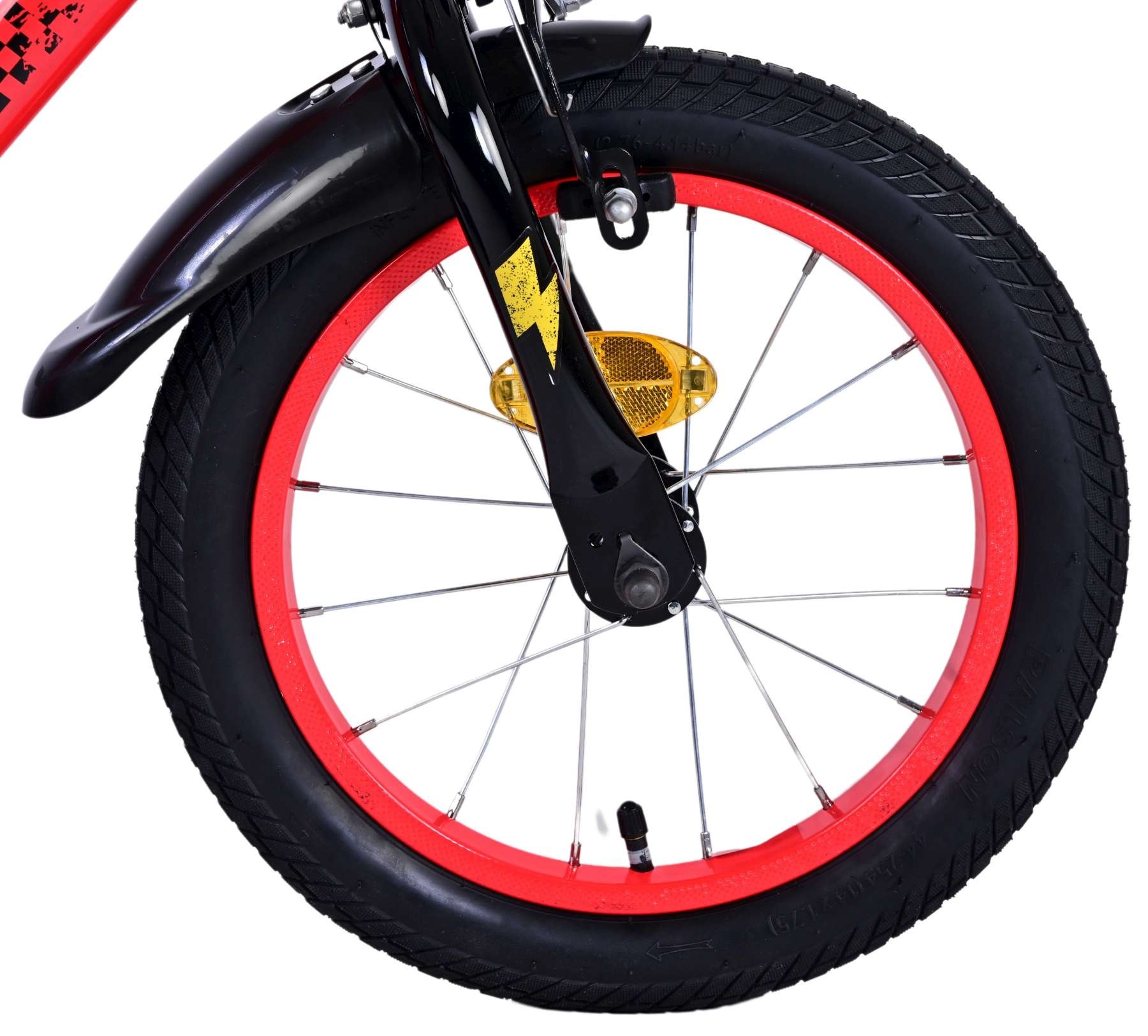 Disney Cars Kinderfahrrad - Jungen - 14 Zoll - Rot - Zwei Handbremsen