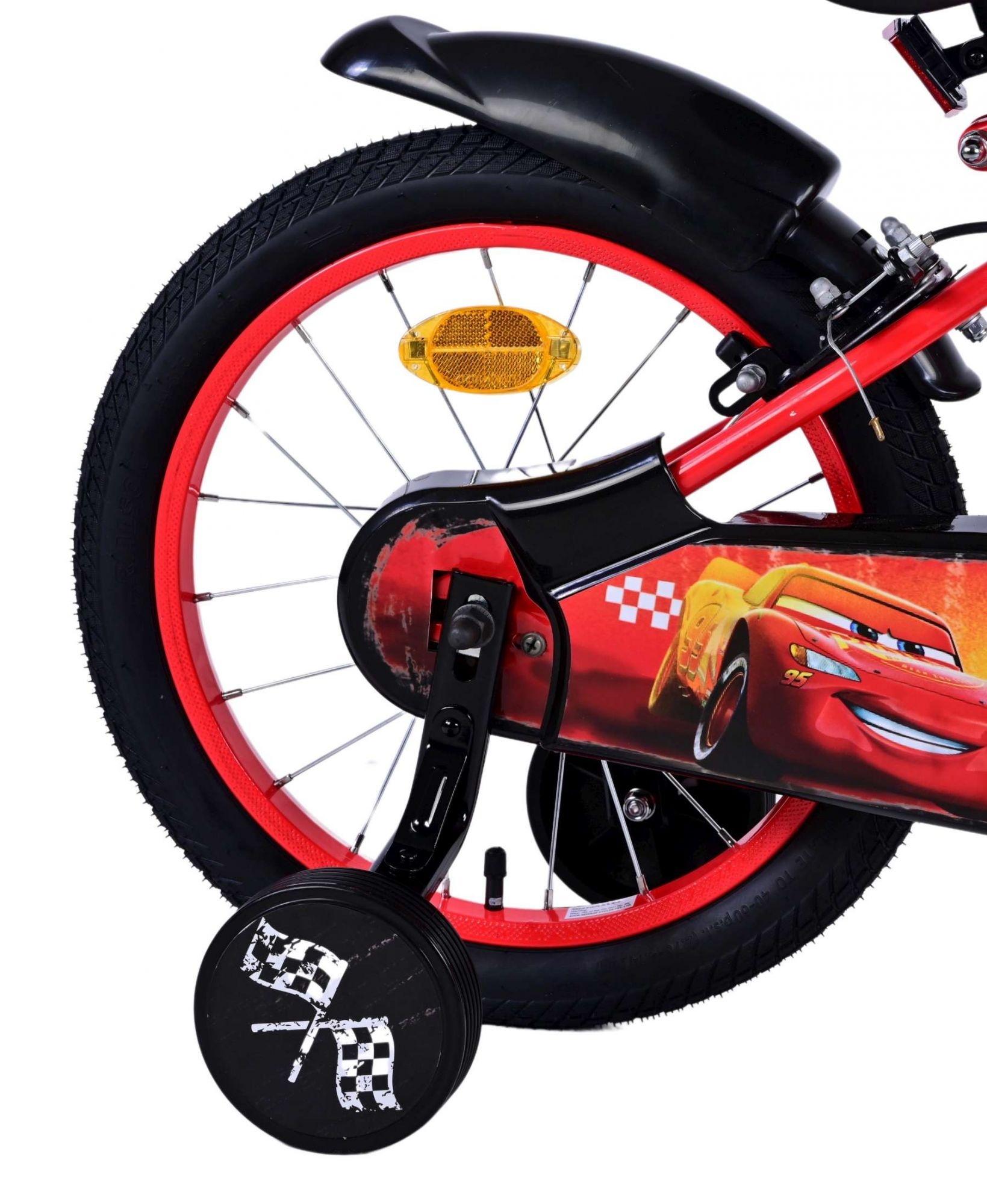 Disney Cars Children's bike - Boys - 16 inch - Red - Two hand brakes