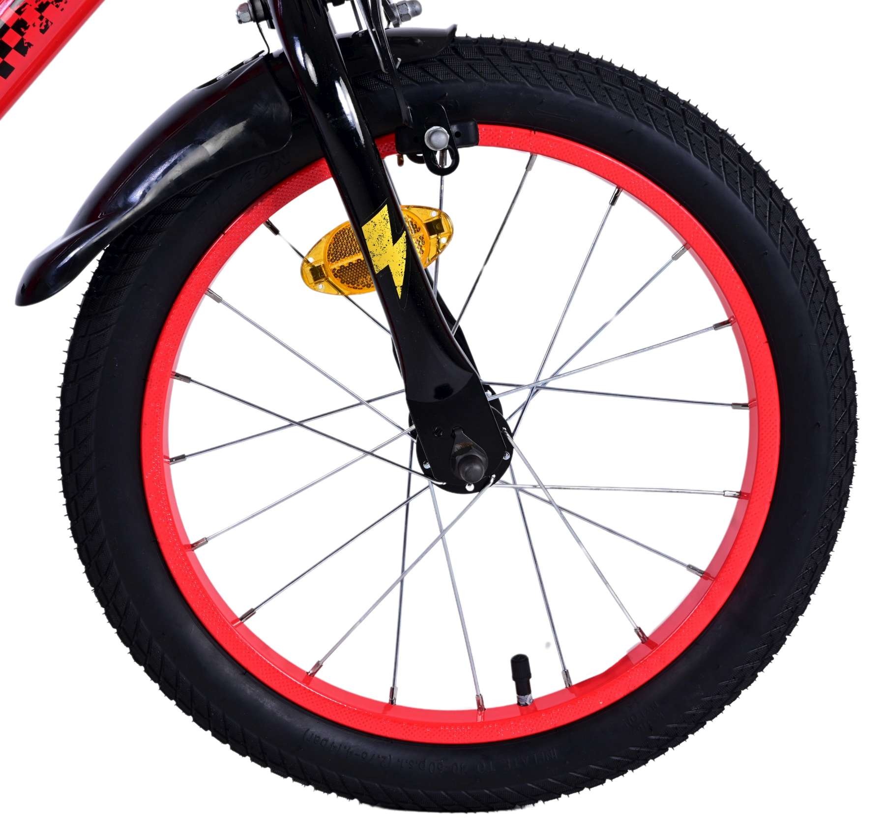 Disney Cars Children's bike - Boys - 16 inch - Red - Two hand brakes