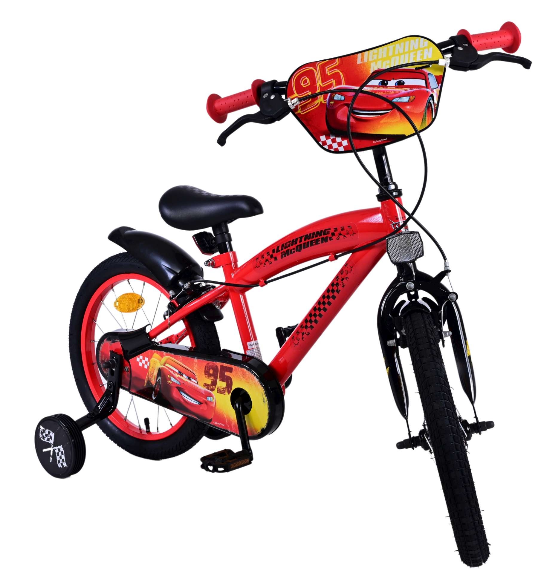 Disney Cars Children's bike - Boys - 16 inch - Red - Two hand brakes