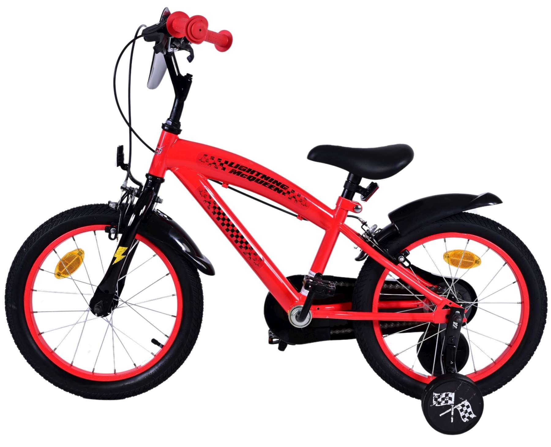 Disney Cars Children's bike - Boys - 16 inch - Red - Two hand brakes