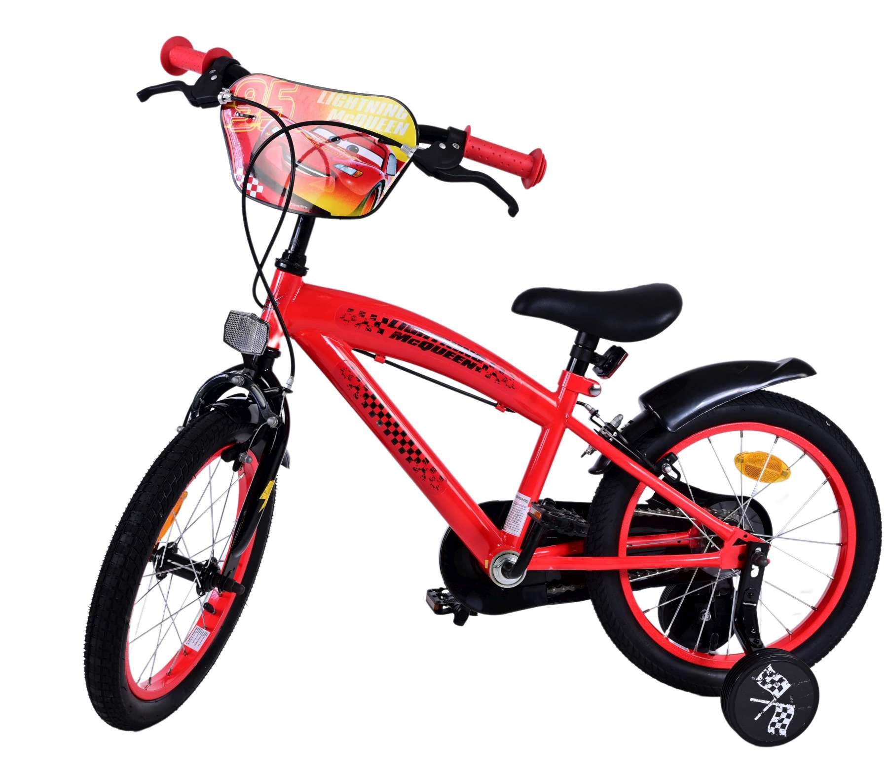 Disney Cars Children's bike - Boys - 16 inch - Red - Two hand brakes