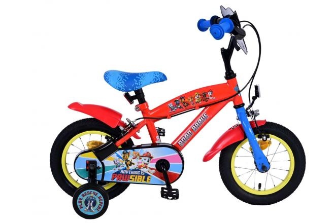 Paw Patrol Kinderfahrrad - Jungen - 12 Zoll - Blau - Zwei handbremsen