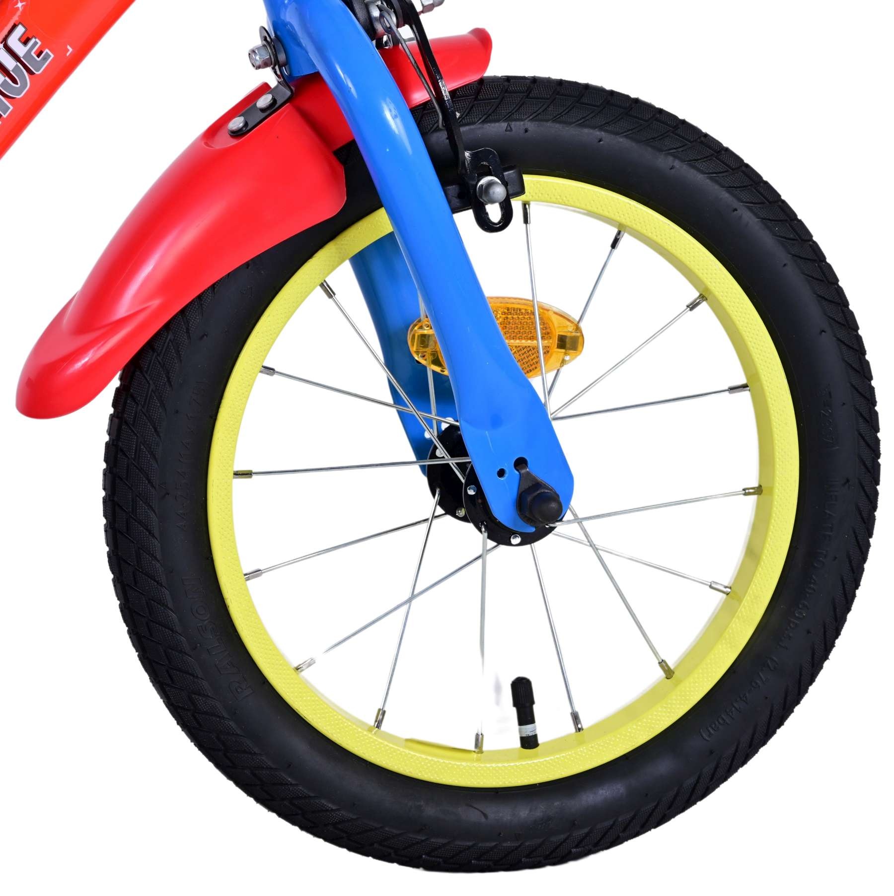 Paw Patrol Kinderfahrrad - Jungen - 14 Zoll - Blau - Zwei handbremsen