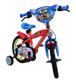 Paw Patrol Kinderfahrrad - Jungen - 14 Zoll - Blau - Zwei handbremsen