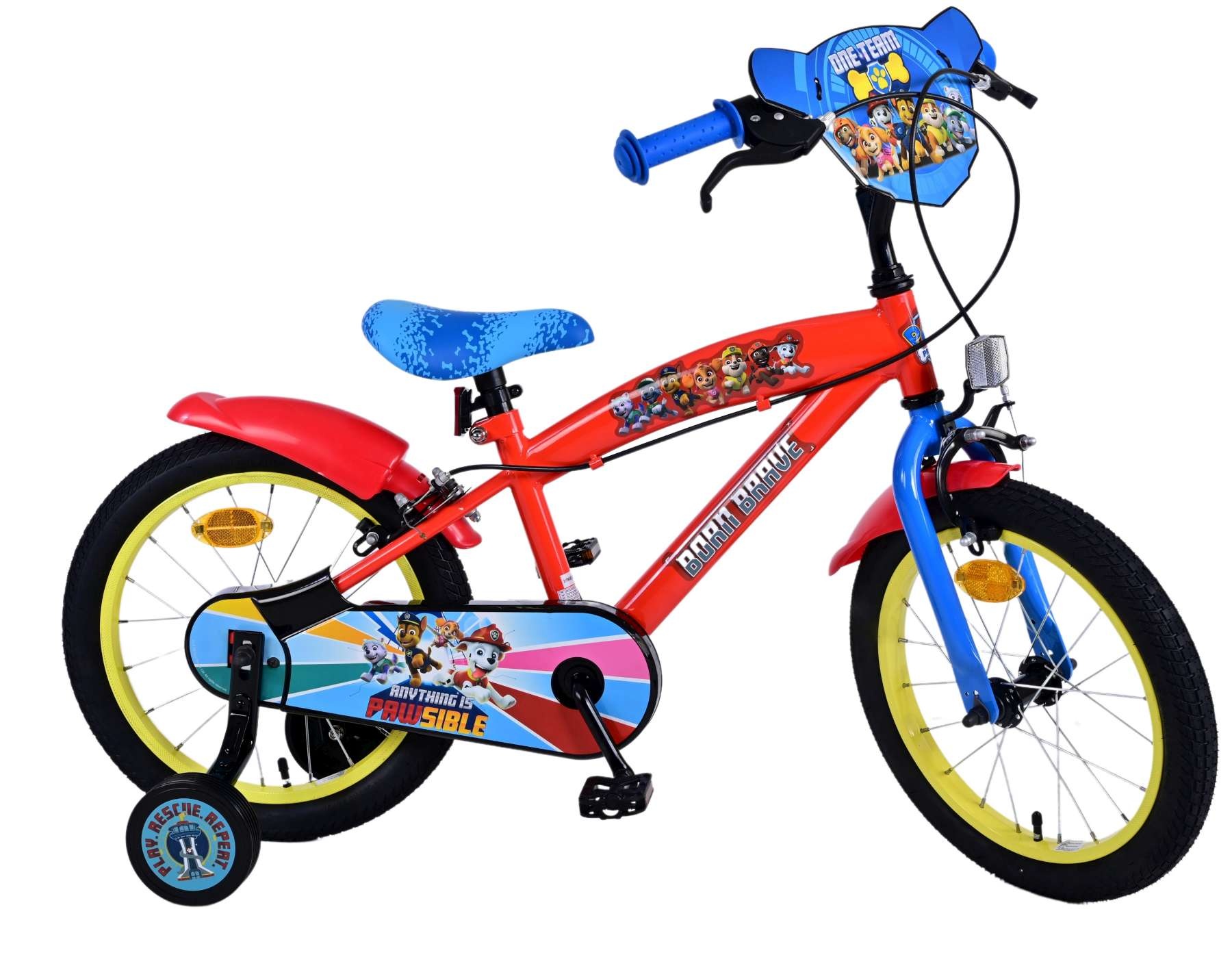 Paw Patrol Children's bike - Boys - 16 inch - Red - Two hand brakes