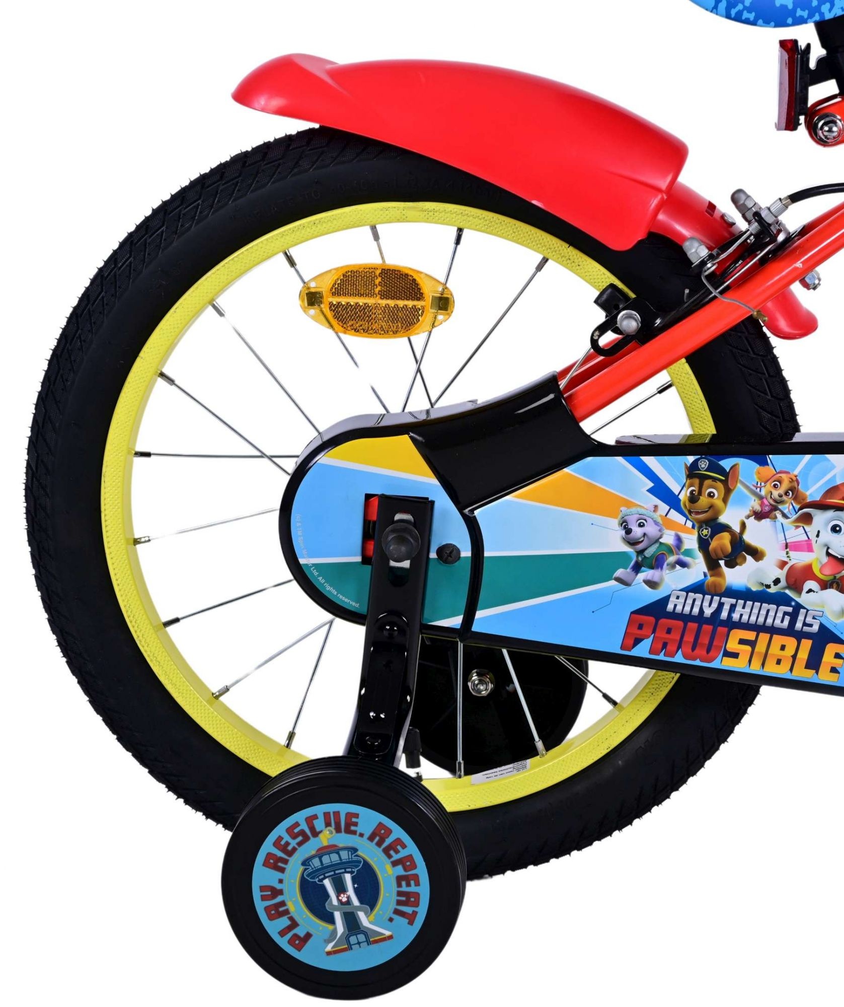 Paw Patrol Children's bike - Boys - 16 inch - Red - Two hand brakes