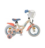 Disney Stitch Kinderfahrrad - Mädchen - 12 Zoll - Zwei Handbremsen - Creme Koralle Blau