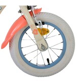 Disney Stitch Kinderfahrrad - Mädchen - 12 Zoll - Zwei Handbremsen - Creme Koralle Blau