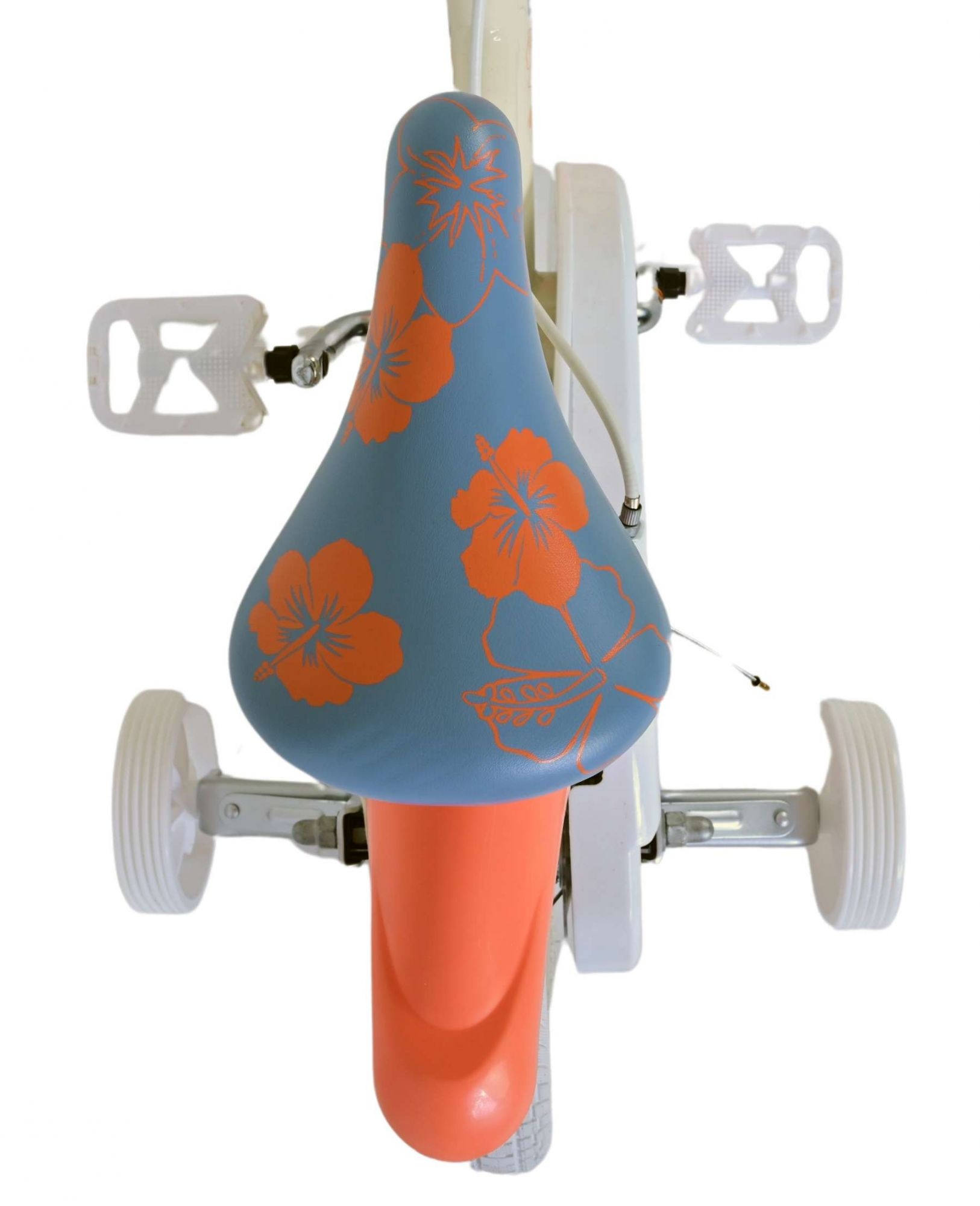 Disney Stitch Kinderfahrrad - Mädchen - 12 Zoll - Zwei Handbremsen - Creme Koralle Blau