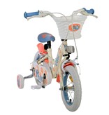 Disney Stitch Kinderfahrrad - Mädchen - 12 Zoll - Zwei Handbremsen - Creme Koralle Blau