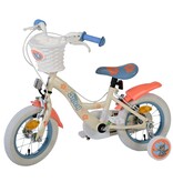 Disney Stitch Kinderfahrrad - Mädchen - 12 Zoll - Zwei Handbremsen - Creme Koralle Blau