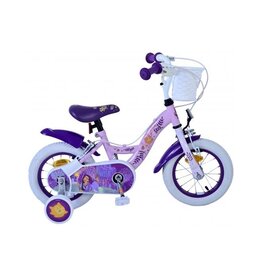 Disney Wish Kinderfahrrad - Mädchen - 12 Zoll - Lila - Zwei Handbremsen