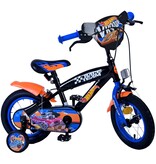 Hot Wheels Kinderfahrrad - Jungen - 12 Zoll - Schwarz Orange Blau - Zweihandbremsen