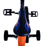 Hot Wheels Kinderfahrrad - Jungen - 12 Zoll - Schwarz Orange Blau - Zweihandbremsen
