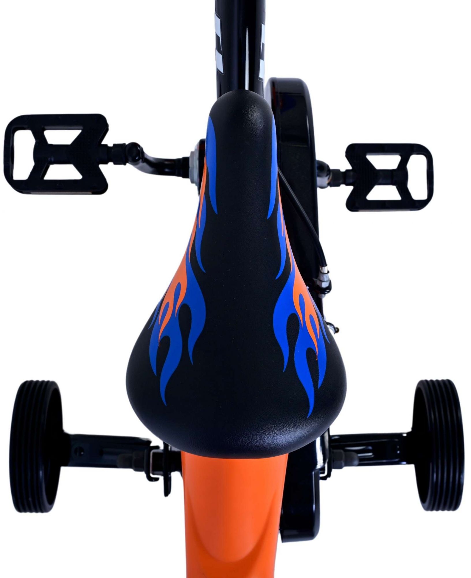Hot Wheels Kinderfahrrad - Jungen - 12 Zoll - Schwarz Orange Blau - Zweihandbremsen
