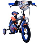 Hot Wheels Kinderfahrrad - Jungen - 12 Zoll - Schwarz Orange Blau - Zweihandbremsen