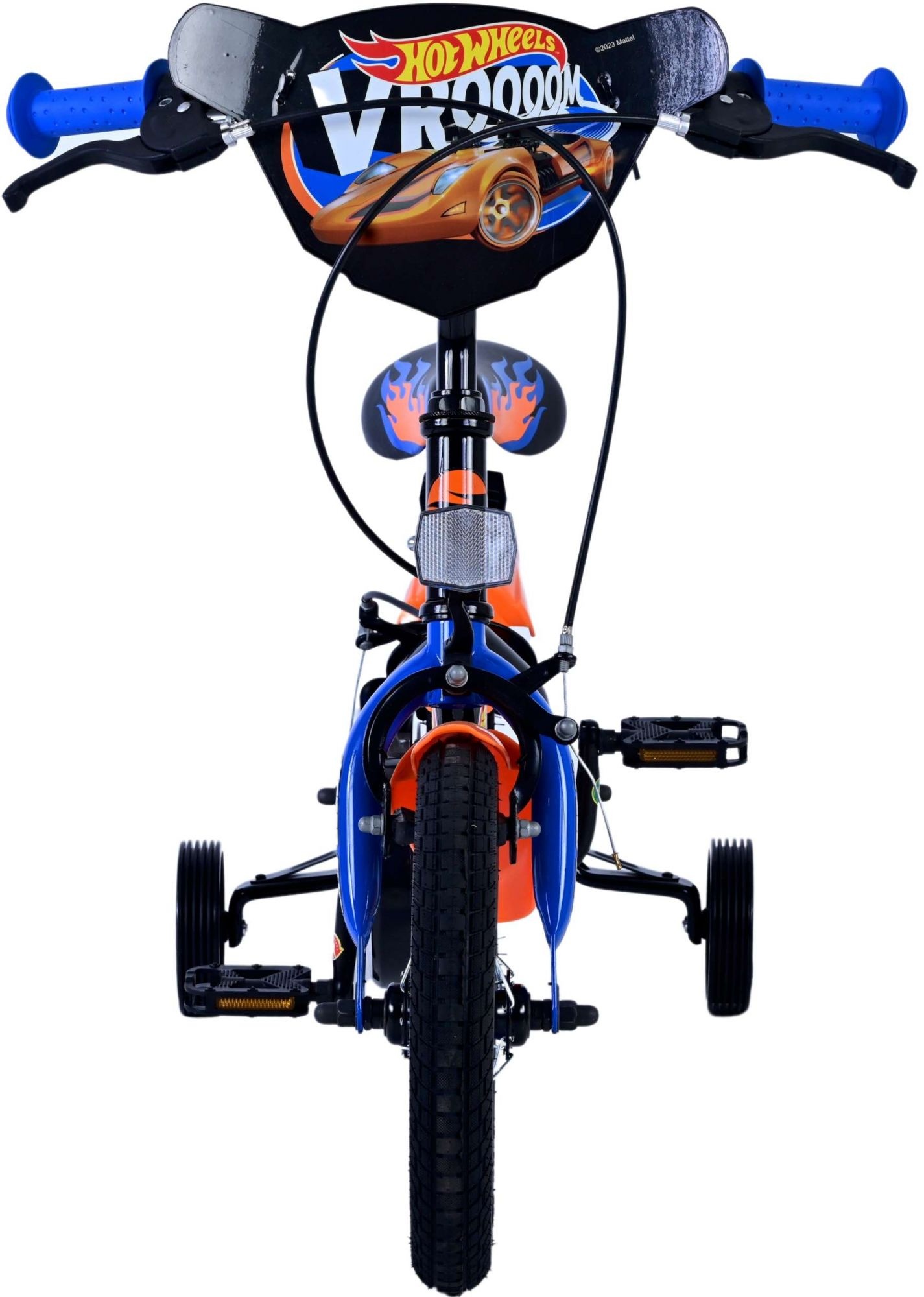 Hot Wheels Kinderfahrrad - Jungen - 12 Zoll - Schwarz Orange Blau - Zweihandbremsen