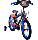 Hot Wheels Kids bike - Boys - 16 inch - Black Orange Blue - Two hand brakes