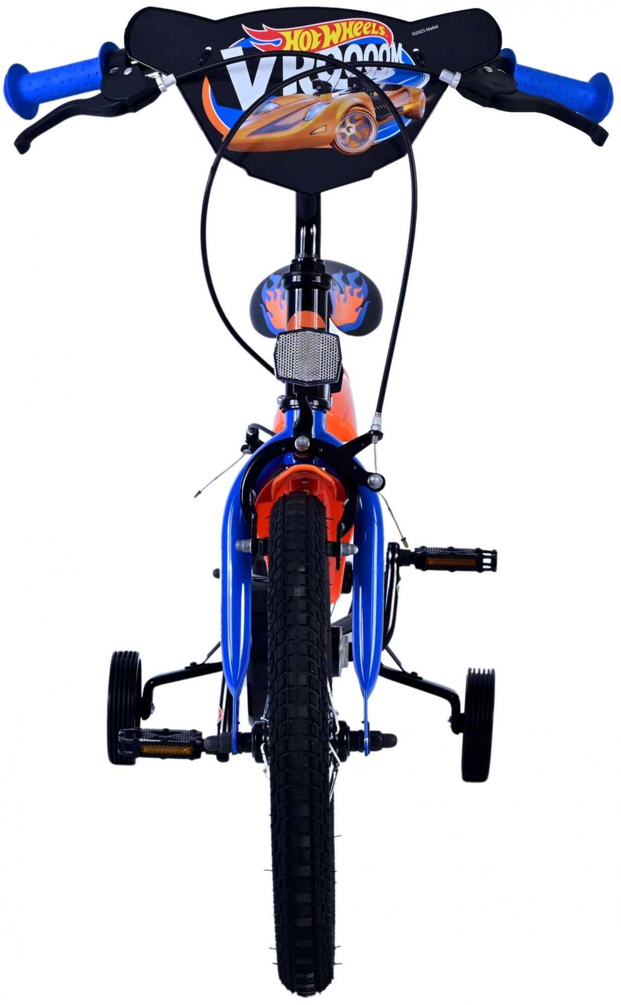 Hot Wheels Kids bike - Boys - 16 inch - Black Orange Blue - Two hand brakes