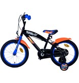 Hot Wheels Kids bike - Boys - 16 inch - Black Orange Blue - Two hand brakes